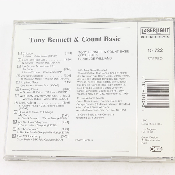 Tony Bennett & Count Basie CD Jazz Collector Edition 1990 - Good Condition