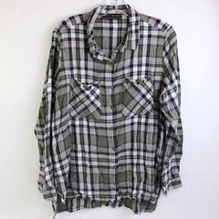 Polly & Esther Multicolor Plaid Button-Up Shirt Women's Size XL
