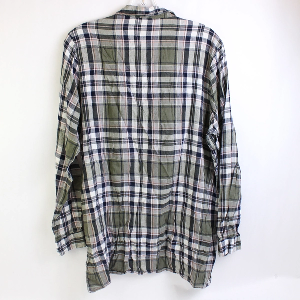 Polly & Esther Multicolor Plaid Button-Up Shirt Women's Size XL