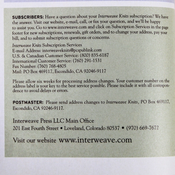 Lot Of 3 Interweave Knits Magazines 2007 Winter Spring Summer