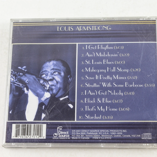 Louis Armstrong Celebrating The Best of Jazz CD 2001 Pre-Owned