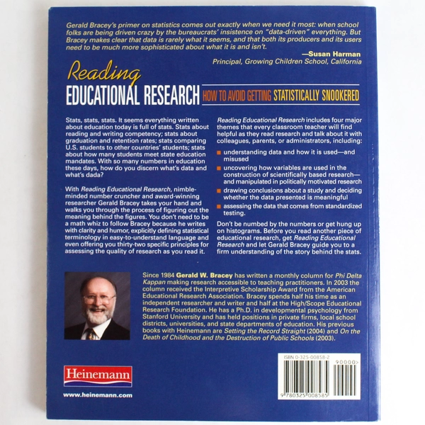Reading Educational Research by Gerald W. Bracey 2006 Paperback