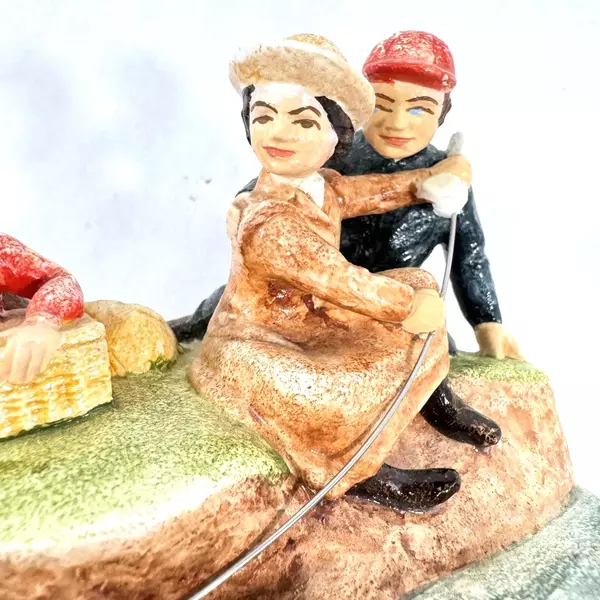 1982 Sebastian Miniature "America Remembers Family Fishing" Figurine 4" Tall