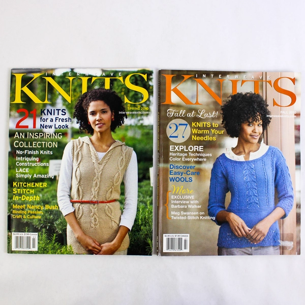 Lot Of 2 Interweave Knits Magazines 2010 Spring Fall