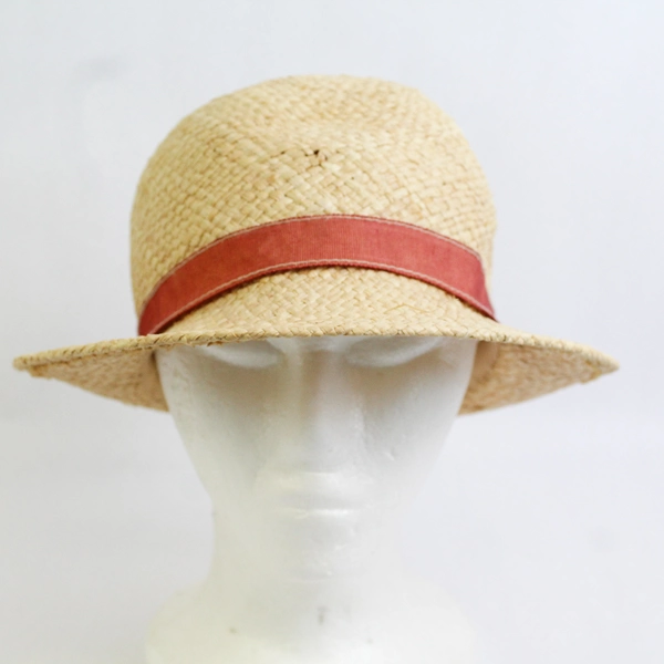 Ann Taylor Loft Bucket Style Straw Hat 22 Inch Size Medium
