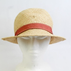 Ann Taylor Loft Bucket Style Straw Hat 22 Inch Size Medium