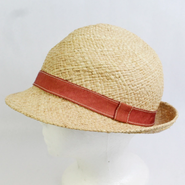 Ann Taylor Loft Bucket Style Straw Hat 22 Inch Size Medium