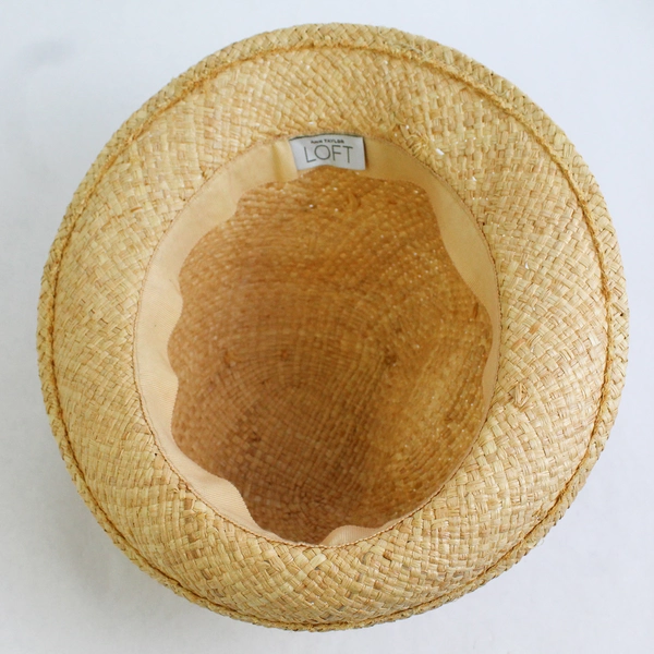 Ann Taylor Loft Bucket Style Straw Hat 22 Inch Size Medium