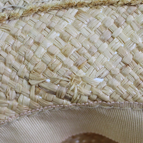 Ann Taylor Loft Bucket Style Straw Hat 22 Inch Size Medium