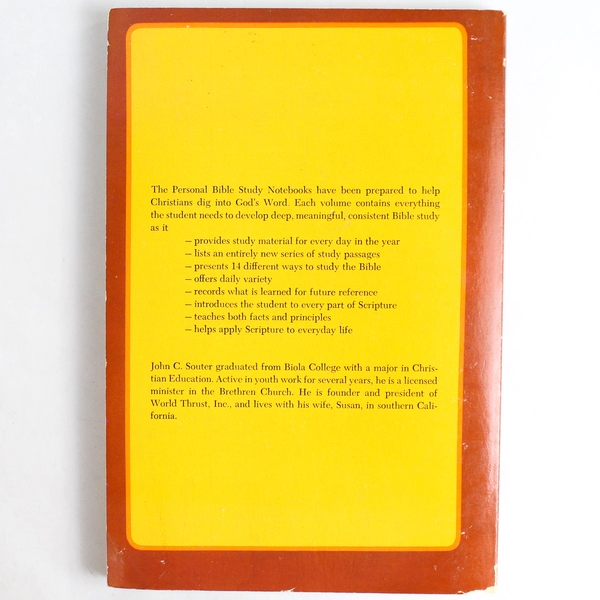 Personal Bible Study Notebook Vol. 2 John C. Stouter 1976 Paperback