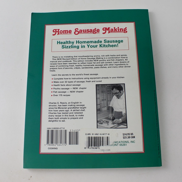 Home Sausage Making Healthy Low-Salt Low-Fat Recipes Reavis 1987 Paperback