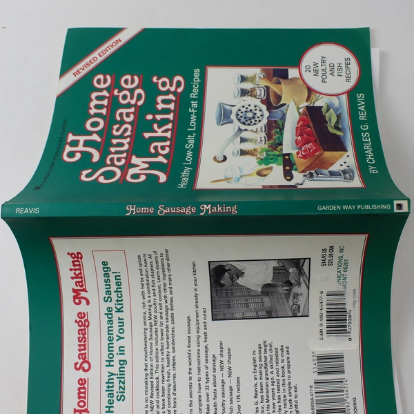 Home Sausage Making Healthy Low-Salt Low-Fat Recipes Reavis 1987 Paperback