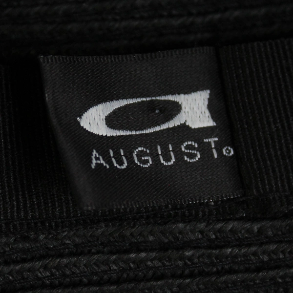 August Women's Black Woven Paper Sun Hat 21.5 Inches Size Small