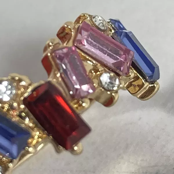 Women's Size 8.25 Multi Color Gemstone Ring