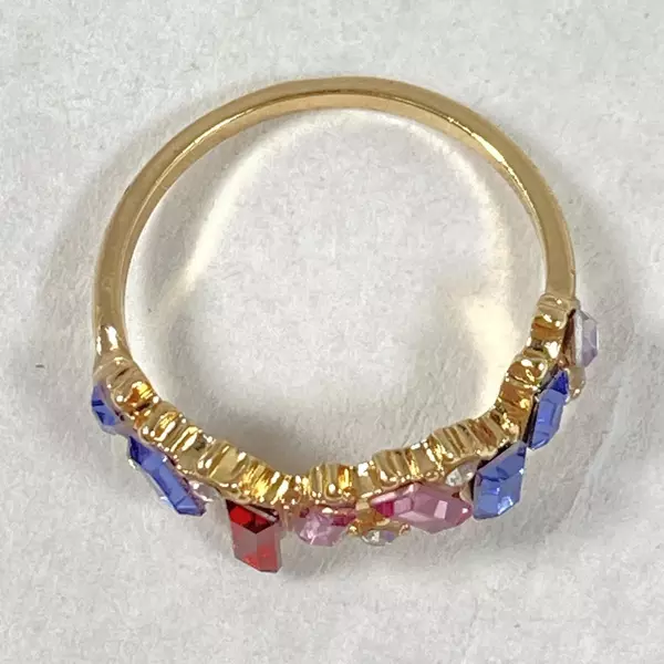 Women's Size 8.25 Multi Color Gemstone Ring