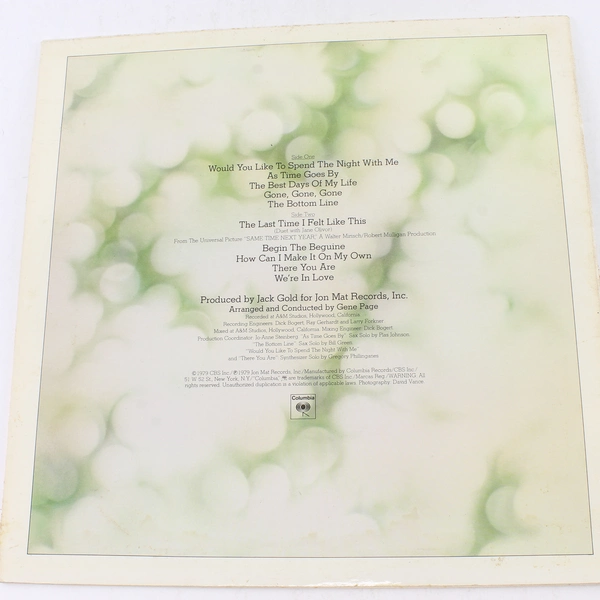 Johnny Mathis The Best Days Of My Life LP 1979 Columbia JC 35649 Pre-owned