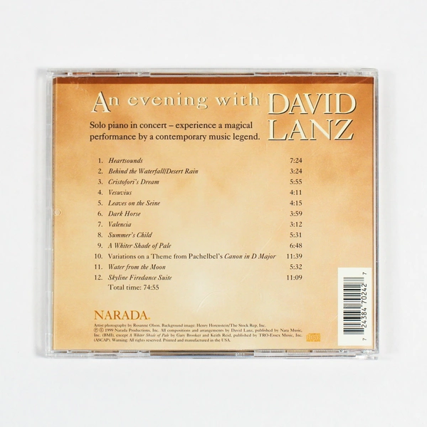 An Evening With David Lanz CD 1999 Narada Classical Electronic Music