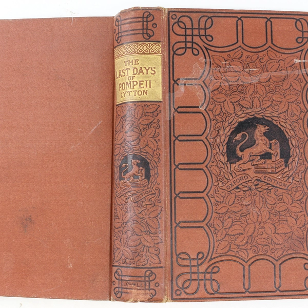 The Last Days of Pompeii Sir Edward Bulwer-Lytton 1854 Vintage HC Oxford Edition