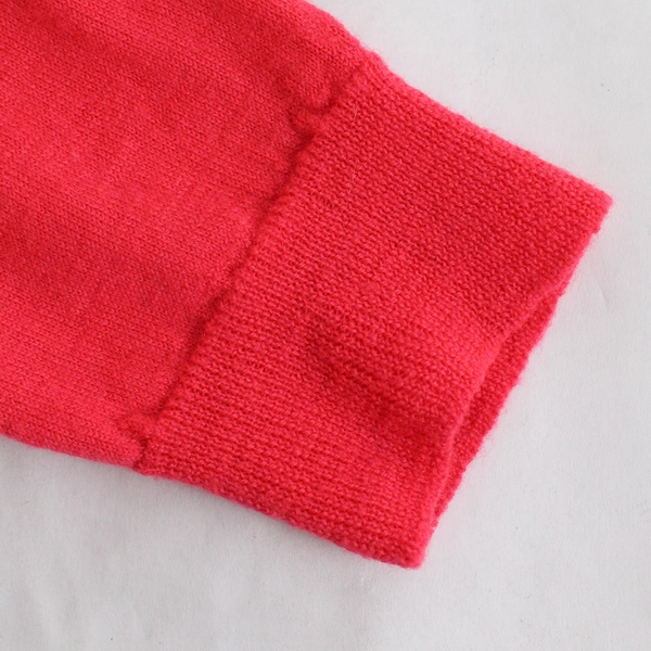 J. Crew Bright Red Long-Sleeved Knit Top Women's Size Small