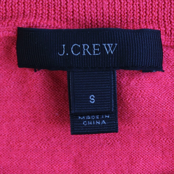 J. Crew Bright Red Long-Sleeved Knit Top Women's Size Small