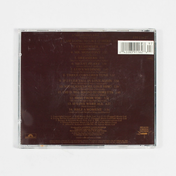 The Songs That Got Away CD by Sarah Brightman 1989 Decca Broadway Good Condition