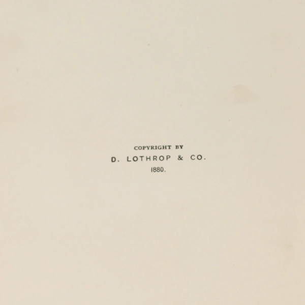Bob's Breaking In Eleanor Putnam 1880 D Lothrop & Company Boston