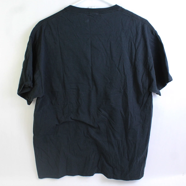 Fruit Of The Loom Coffee Gets Me Started Jesus Keeps Me Going Black T-Shirt Sz 