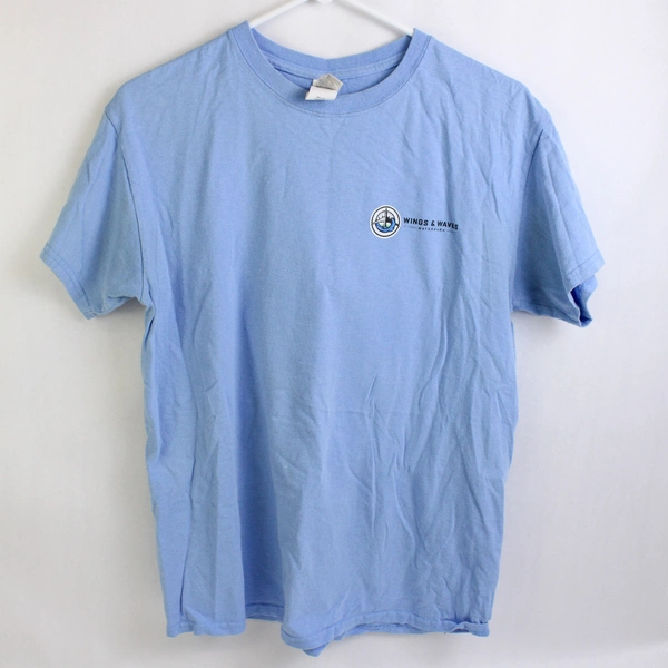 Gildan Wings & Wave Waterpark Light Blue Short Sleeve T-Shirt Size M