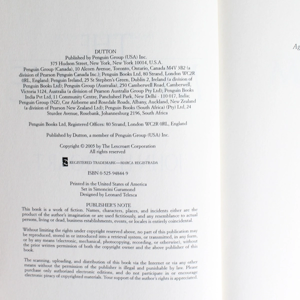 The Motive by John Lescroart 2005 Dutton Penguin House Hardcover Dust Jacket