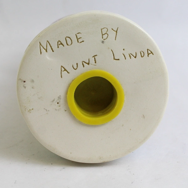 Vintage Holland Mold Bank Painted Girl Holding A Puppy Figurine