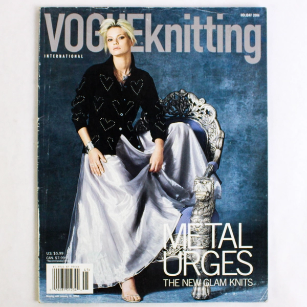 Vogue Knitting International Magazine Holiday 2004 Featuring The New Glam Knits
