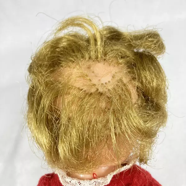 Vtg Effanbee Elite Vinyl Doll 10.5 Inch Strawberry Blonde Gray Open Close Eyes