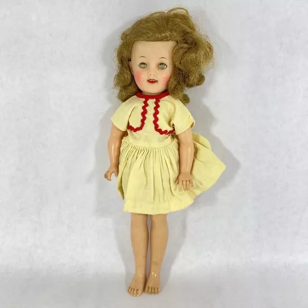 Vintage Ideal Toys Shirley Temple 12 Inch Doll with Sleepy Eyes Teeth ST-12
