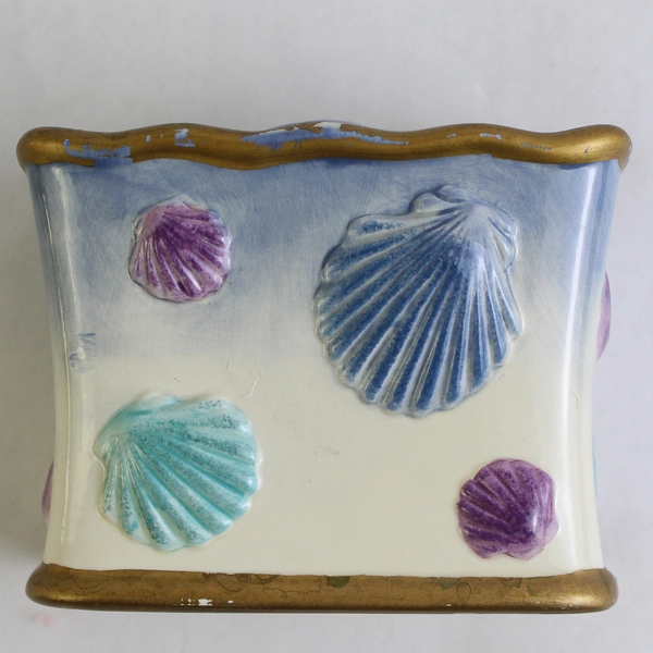Springmaid Shell Isle Ceramic Toothbrush Holder