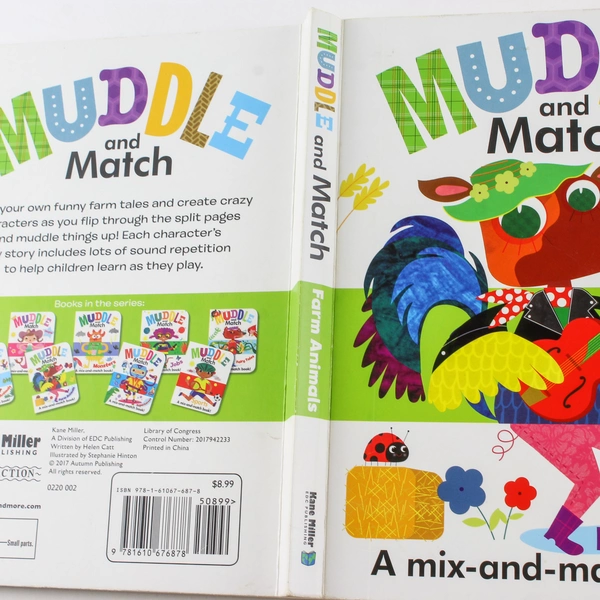Muddle and Match Farm Animals Stephanie Hinton 2017 Autumn Publishing Hardback
