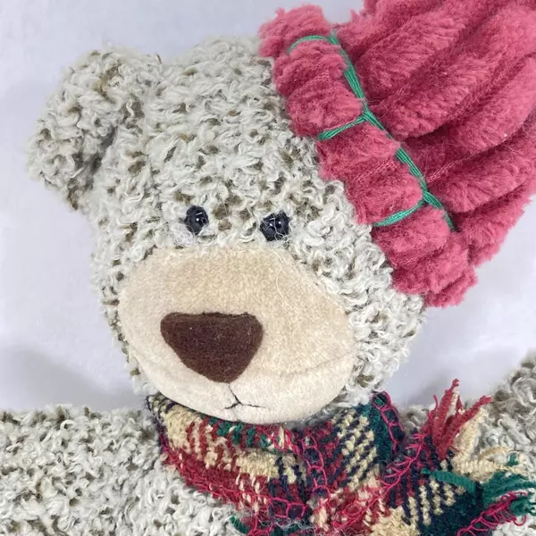 Retired Russ Plush Christmas Sampler Teddy Bear Cordy Tan 9 Inch