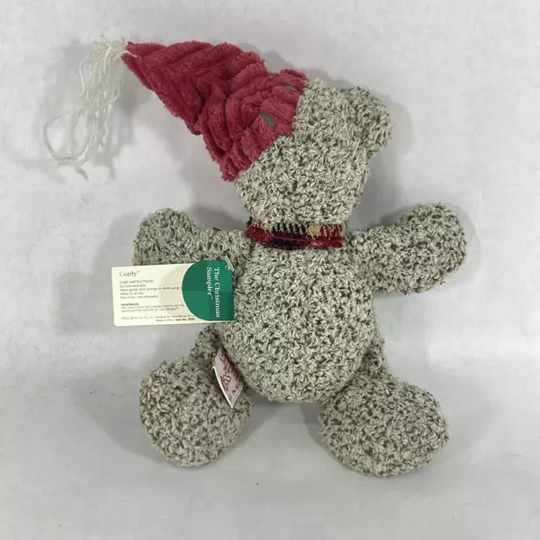 Retired Russ Plush Christmas Sampler Teddy Bear Cordy Tan 9 Inch