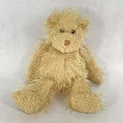 2002 Ty Punkies Collection Frizzy Beige Bear With Hang Tag