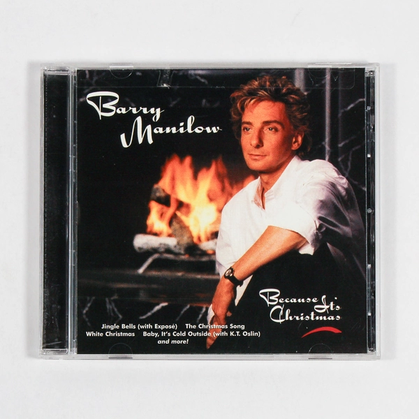 Barry Manilow Because It's Christmas CD 1990 BMG Holiday Pop Music Good