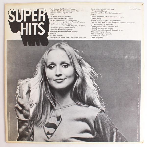Super Hits By King's Road Pickwick Records 1970's Vinyl Records