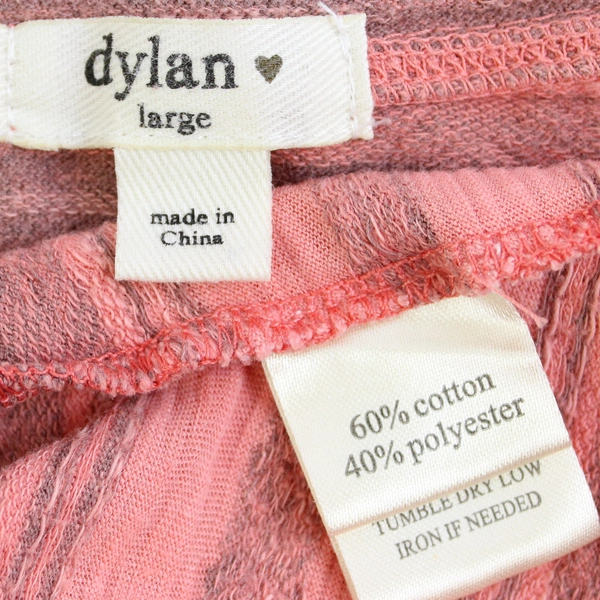 Dylan Orange and Taupe Southwestern Striped Tank Top Women's Size Large