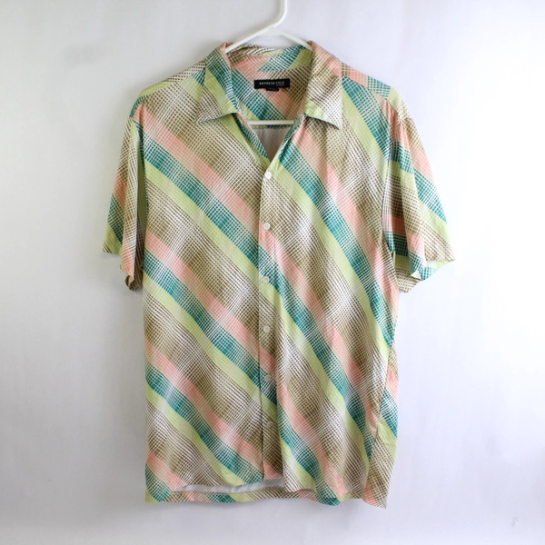 Kenneth Cole Multicolor Button-Up Shirt Men's Size Medium