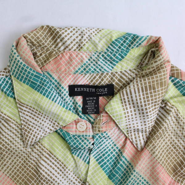 Kenneth Cole Multicolor Button-Up Shirt Men's Size Medium
