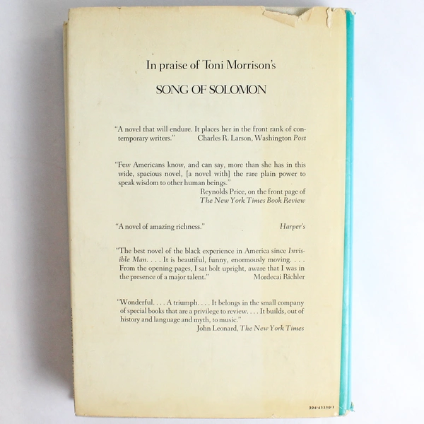 Tar Baby by Toni Morrison 1981, Knopf Doubleday Publishing Hardcover Dust Jacket
