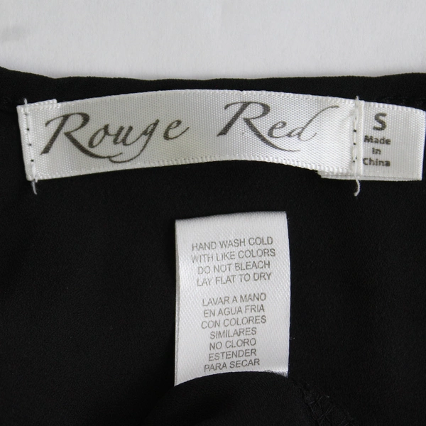 Rouge Red Sheer Black Tank Top Women's Size Small