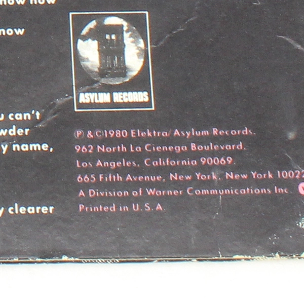 Linda Ronstadt Mad Love LP 1980 Asylum Records Pre-Owned Unverified