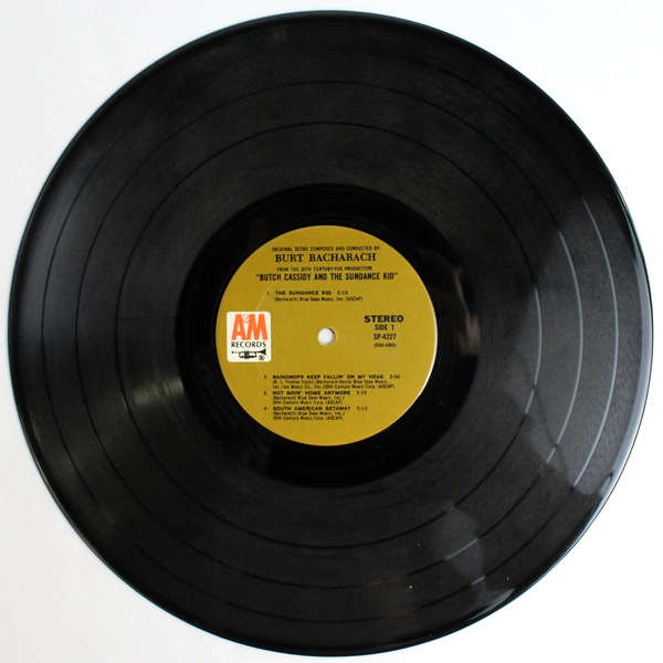 Burt Bacharach's Butch Cassidy and The Sundance Kid Vinyl Record By A&M Records