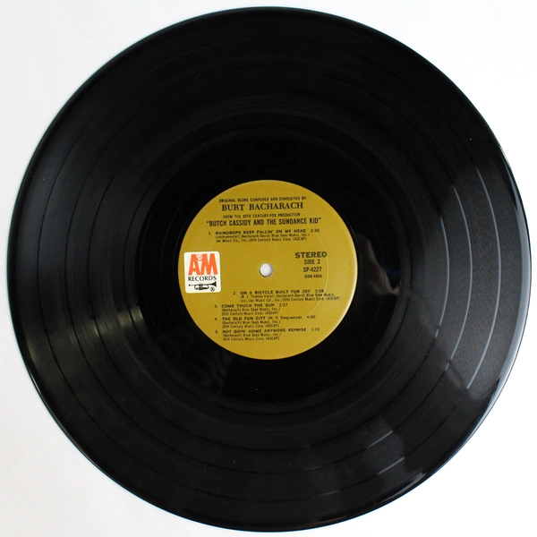 Burt Bacharach's Butch Cassidy and The Sundance Kid Vinyl Record By A&M Records