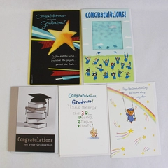 Lot of 5 Graduation Cards with Envelopes