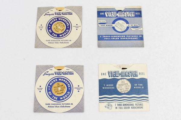 Lot of 4 Vintage View-Master Reels No. 127 129 132 137
